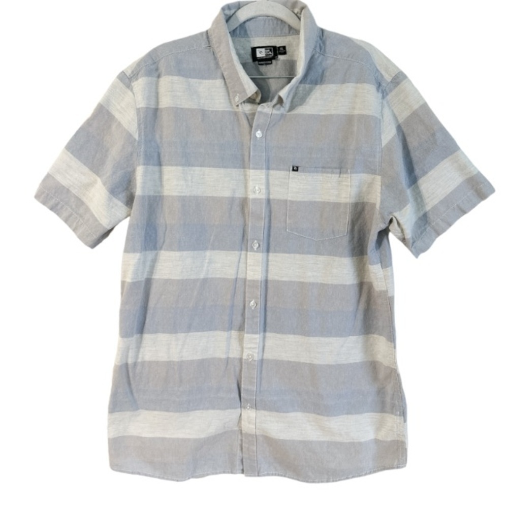 Ripcurl striped shirt sleeve shirt xl
